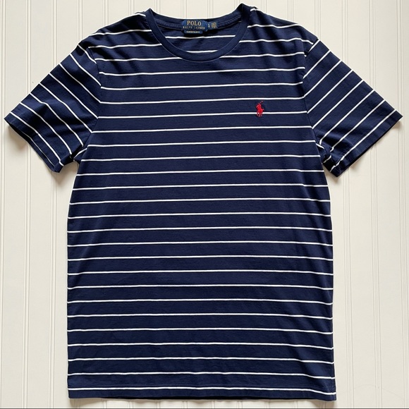 POLO Ralph Lauren Crew Neck Short Sleeve T Shirt!   L   Custom Slim Fit - Picture 5 of 5